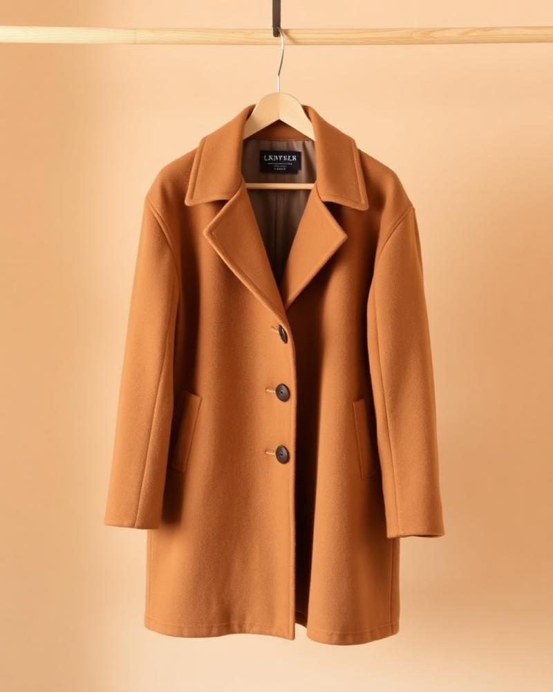 Sobretudo Camel Oversize