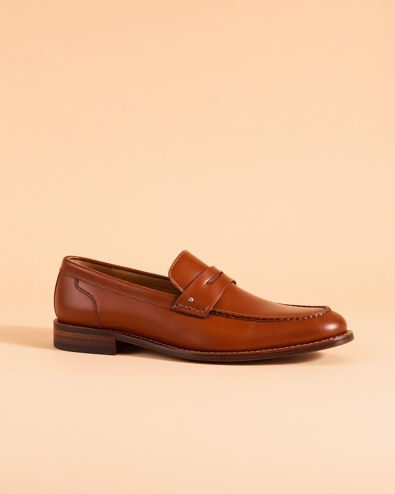 Mocassim Couro Caramelo